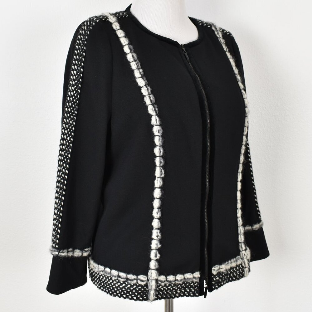 Escada Jersey Jacket Blazer Black - 44 - Picture 3 of 12